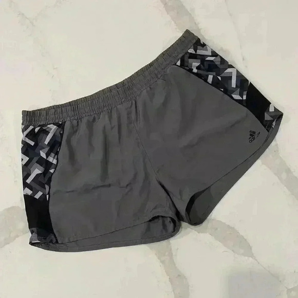 adidas Pants - Adidas Activewear Lined Shorts Gray Women's Size XL Drawstring Elastic Waist